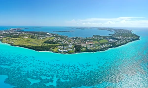 O insulă izolată din Bermuda, în mijlocul Oceanului Atlantic FOTO Shutterstock