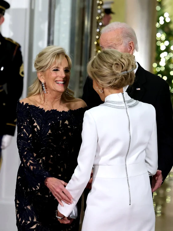 Brigitte si Emmanuel Macron la dineul de stat oferit la Casa Alba de Jill si Joe Biden  profimedia 0741774325 jpg