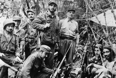 Fidel Castro and his men in the Sierra Maestra jpg