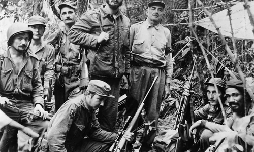 Fidel Castro and his men in the Sierra Maestra jpg
