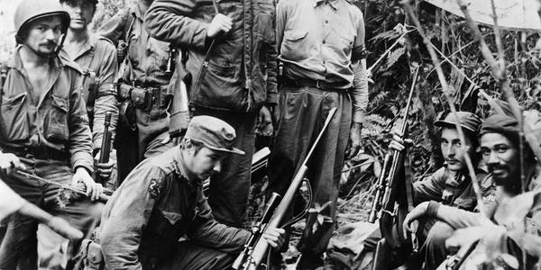 Fidel Castro and his men in the Sierra Maestra jpg