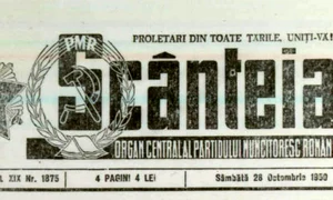 Ziarul „Scânteia” din 28 octombrie 1950 (© „Fototeca online a comunismului românesc”, cota: 178/1950)