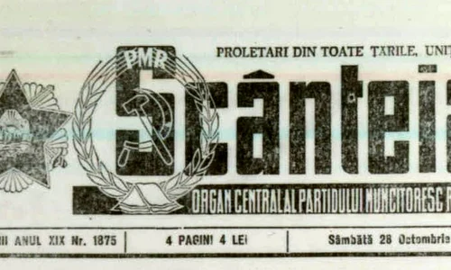 Ziarul „Scânteia” din 28 octombrie 1950 (© „Fototeca online a comunismului românesc”, cota: 178/1950)