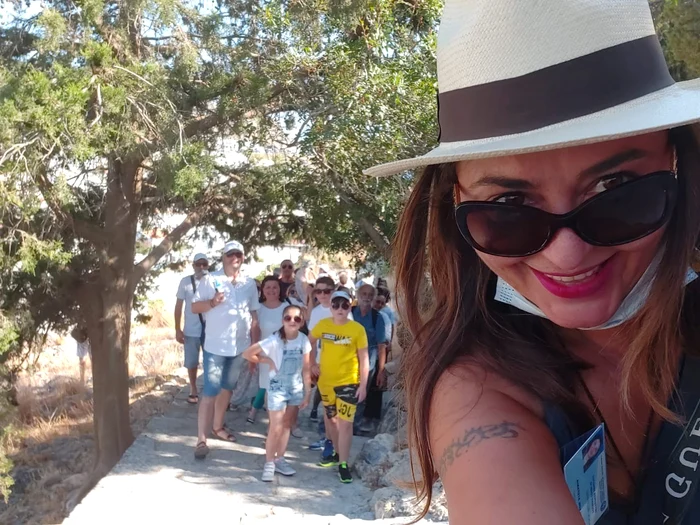 Ștefania Moroianu a avut vineri prima excursie cu un grup de turiști români