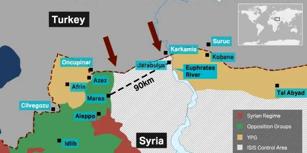 Conflictul sirian. Turcia ataca Statul Islamic la Jarabulus FOTO shoebat.com