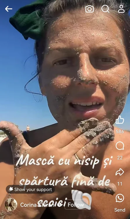 masca cu nisip   foto captura video jpeg