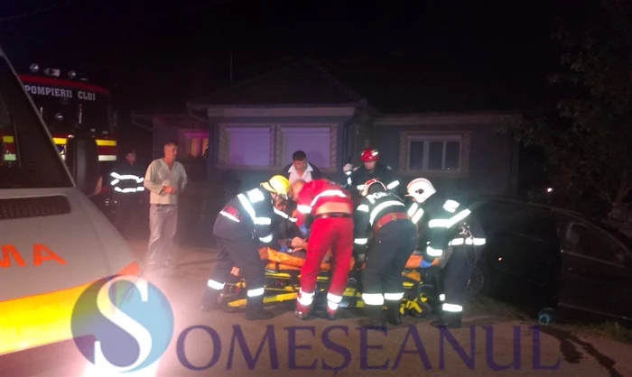 
    Imagine de la locul accidentului. Foto: someseanul.ro  