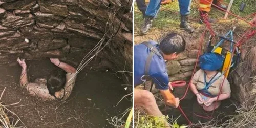 O femeie din China, salvată ca prin miracol după ce a căzut într-o fântână și a rămas blocată peste două zile