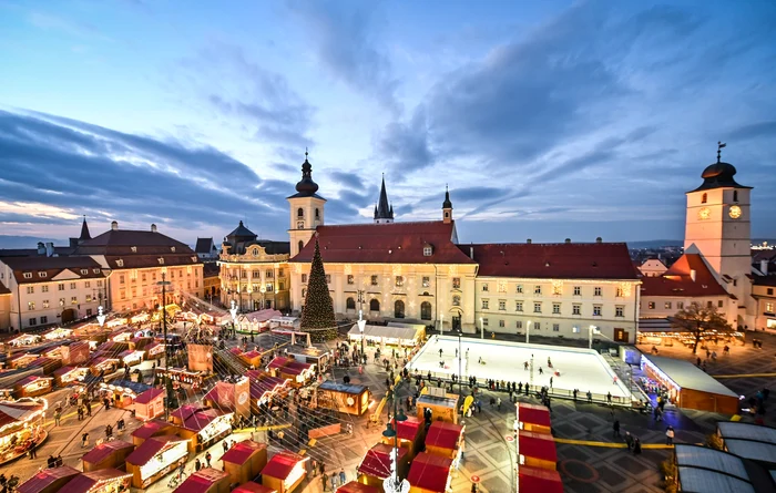 Centrul orașului Sibiu FOTO: Primăria Sibiu