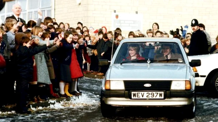 Maşina a fost condusă de prinţesa Diana în prima parte a căsniciei ei cu Charles. FOTO Getty Images