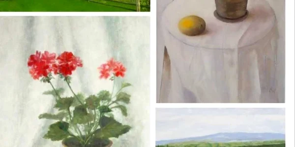 Una dintre lucrările expoziţiei