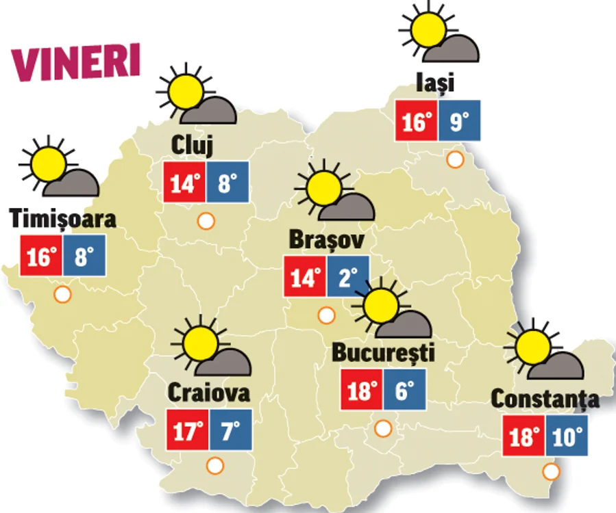 Prognoza meteo 20 noiembrie ne anunță că doar azi va mai fi vreme frumoasă