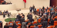 bataie parlament turcia FOTO Captură video X /  Mowliid Haji Abdi @MowliidHaji