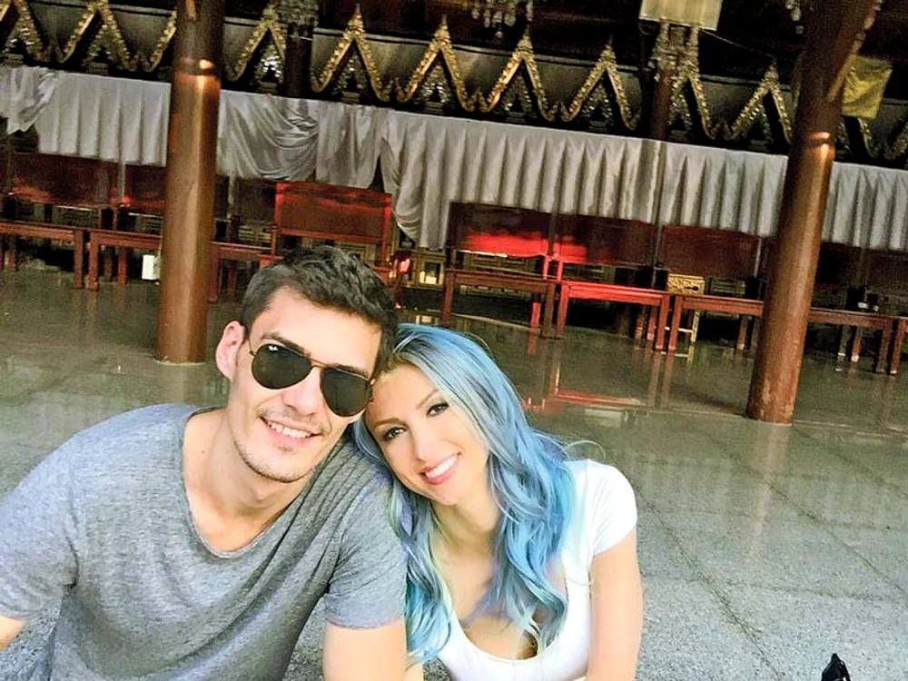 Andreea şi George Burcea  au petrecut o vacanţă de vis în  Asia, la începutul acestui an