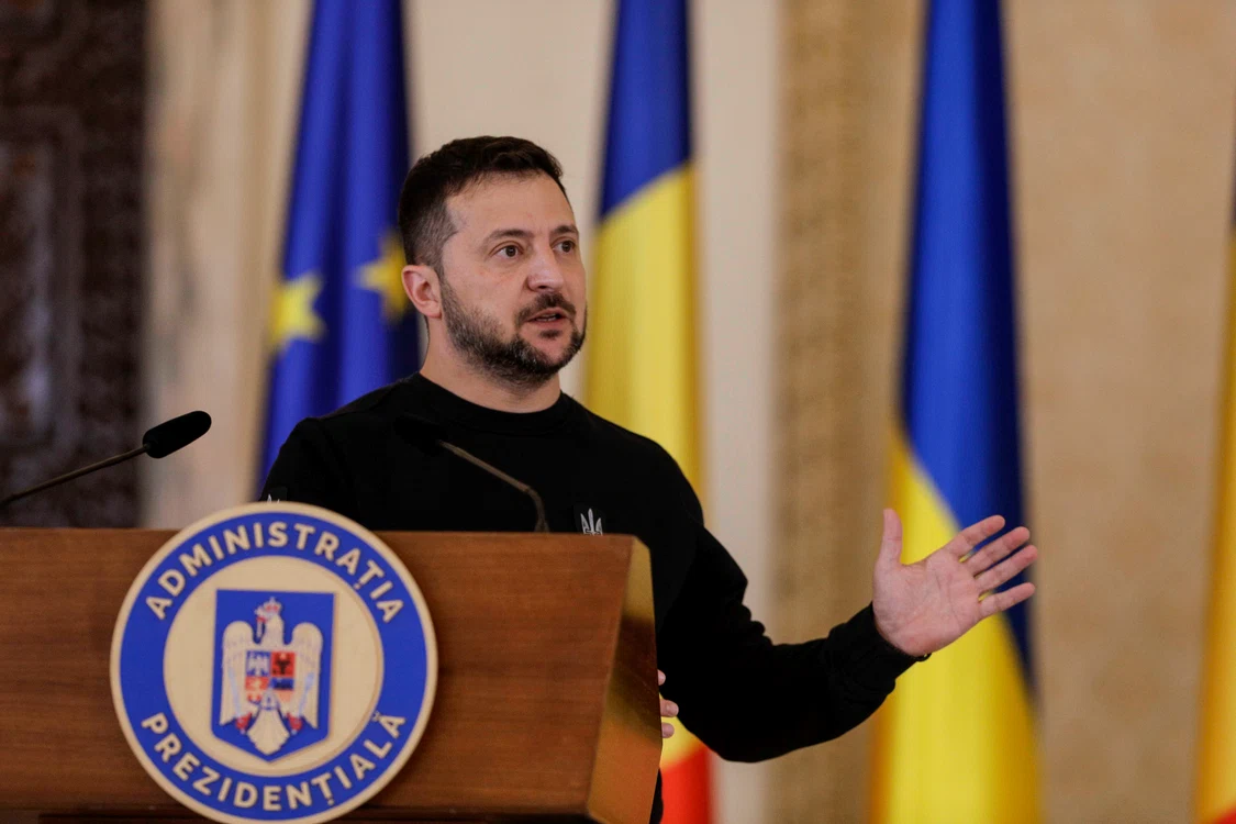 Președintele ucrainean Volodimir Zelenski  FOTO: EPA EFE