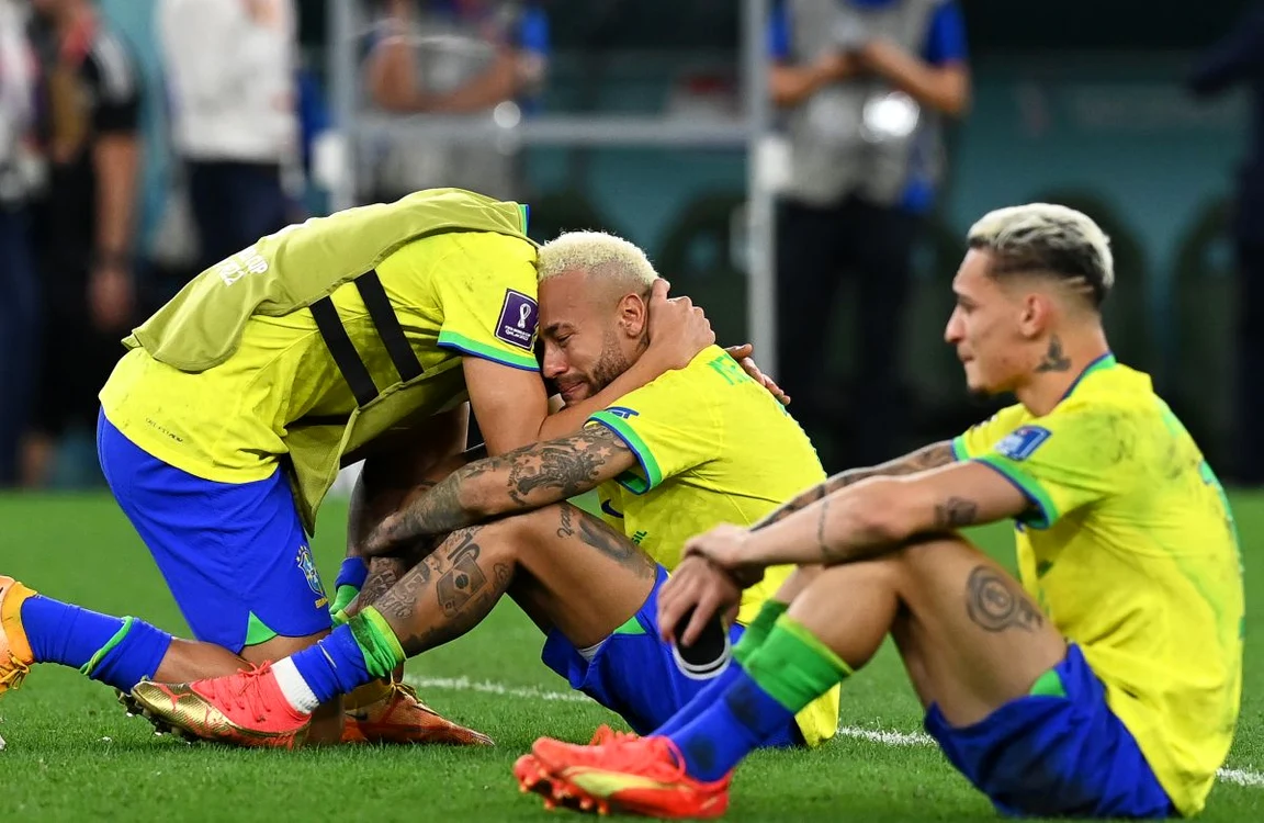 Neymar, la finalul partidei cu Croația