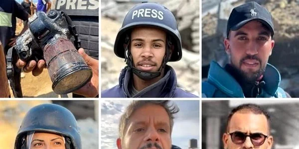 5 jurnalisti ucisi in gaza jpeg