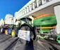 O nouă zi de proteste al agricultorilor în centrul Timișoarei FOTO Ștefan Both