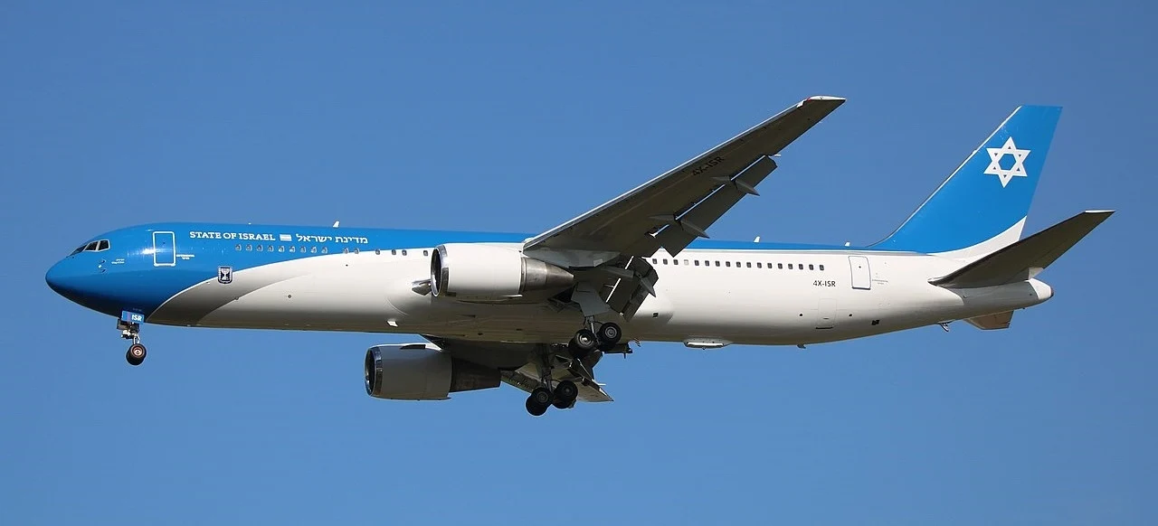Avionul oficial al guvernului israelian, „Wing of Zion”, relocat într-o ţară europeană, din motive de securitate