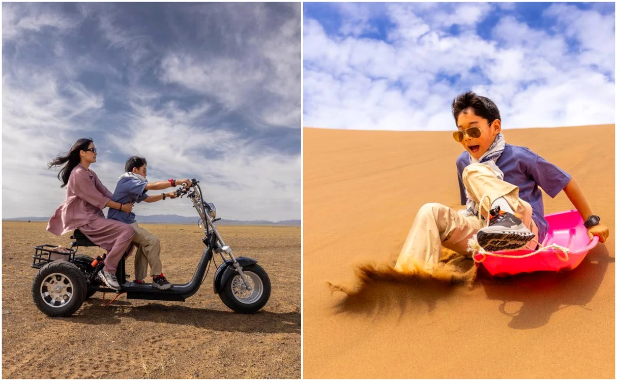Moștenitorul tronului a fost fascinat de aventura în deșertul din Mongolia. FOTO: Casa Regală