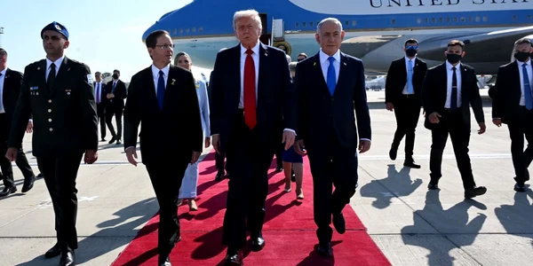 donald trump, benjamin netanyahu, Itzhak Herzog jpg
