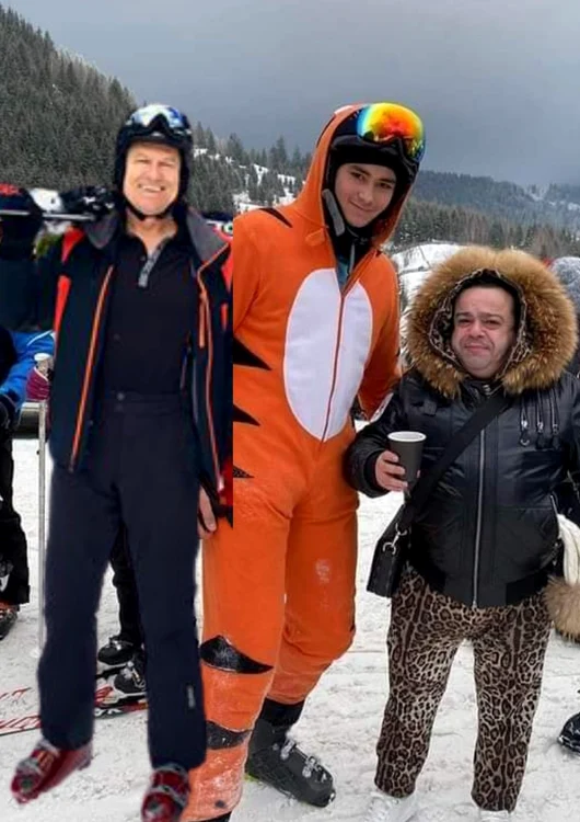 Colajul realizat de un internaut cu Iohannis şi Adi Minune foto:;Facebook