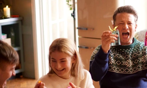 Jamie Oliver cu familia  jpg