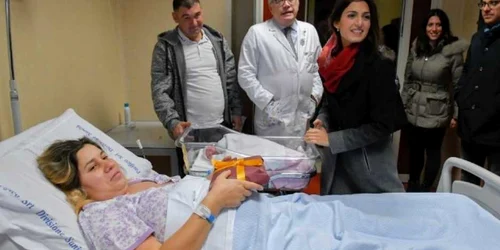 primul copil nascut la Roma in 2018 FOTO La Presse