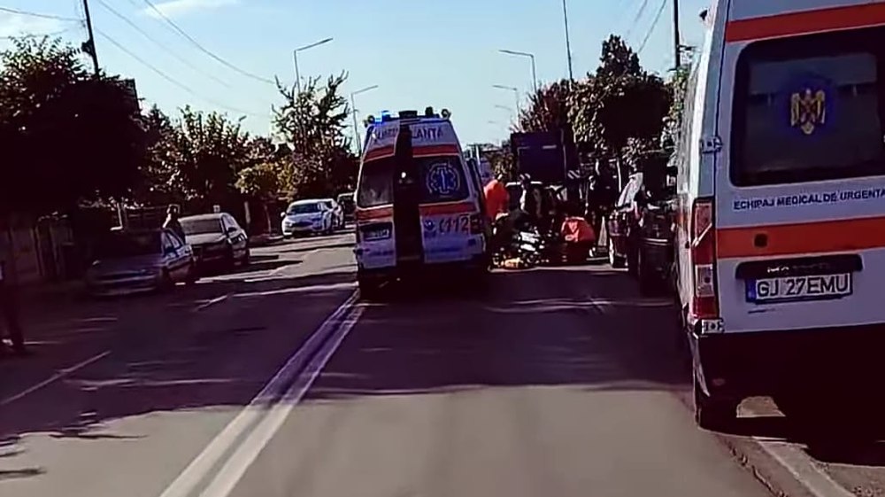 A făcut infarct la volan și a produs un accident în centrul municipiului Târgu Jiu. Șoferul a murit