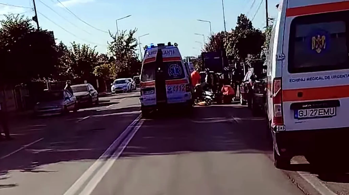 Accidentul a avut loc pe strada Victoriei Foto: Captura/Facebook