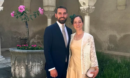 Alina Maria si Nicolae al Romaniei, nasi de botez pentru Marija a Serbiei, fiica Printul Filip si Printesa Danica   Instagram (2) jpg