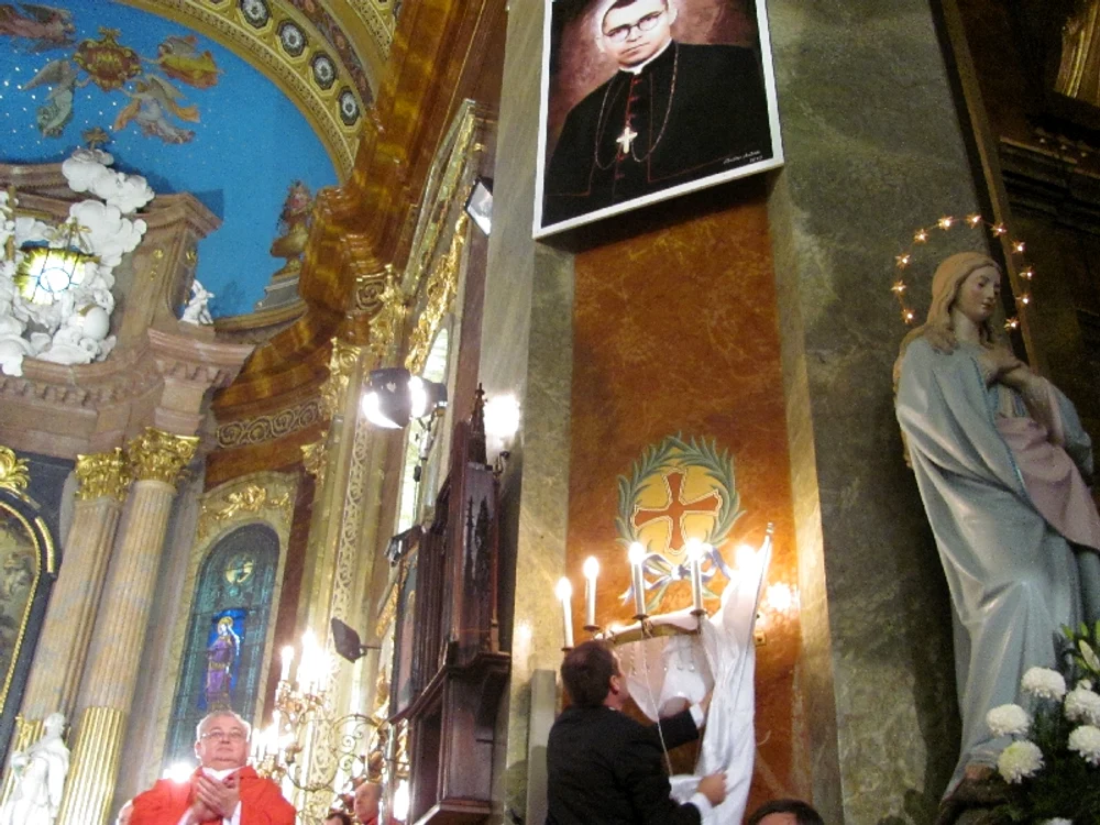 Dezvelirea tabloului cu chipul episcopului Bogdánffy Szilárd 