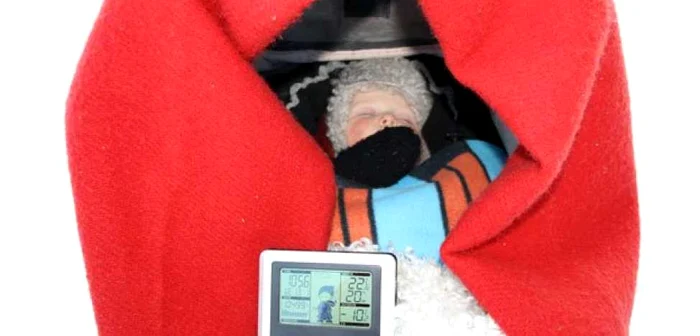 Termometrul indică o temperatură de minus 10 grade FOTO BBC