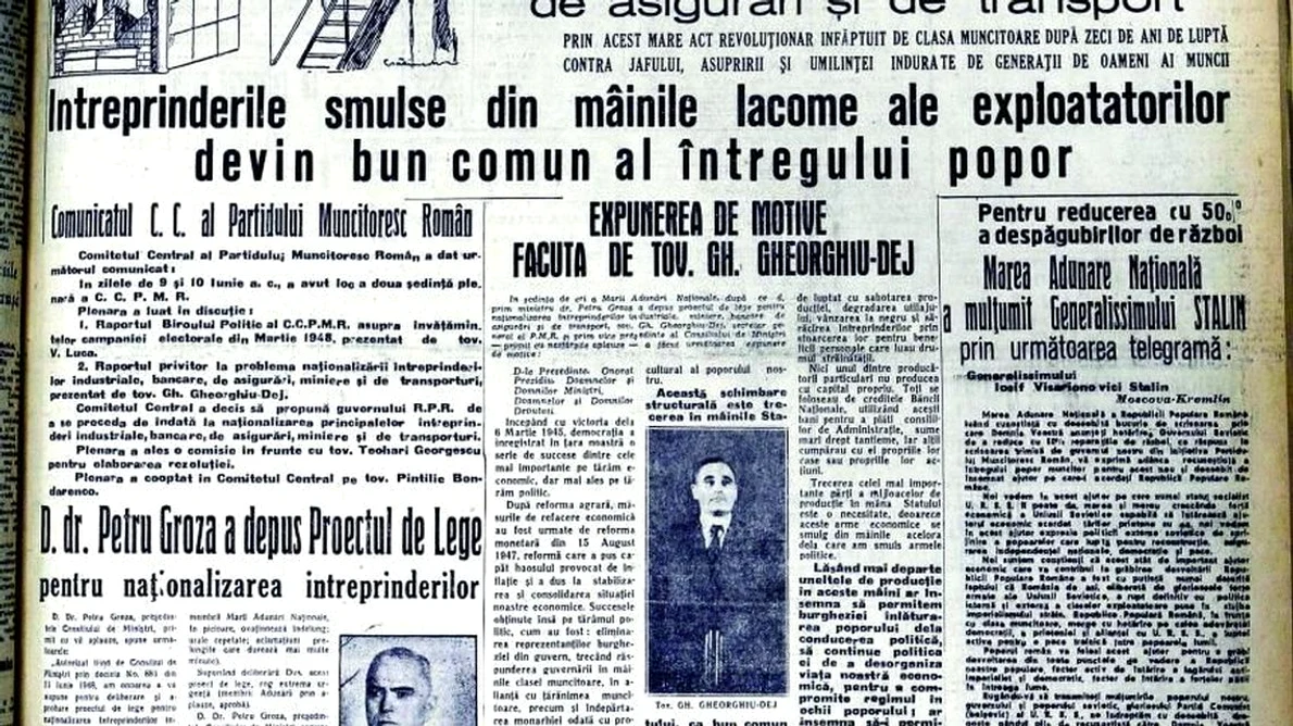 Naţionalizarea, „un bun al poporului” ascuns de urechile acestuia jpeg