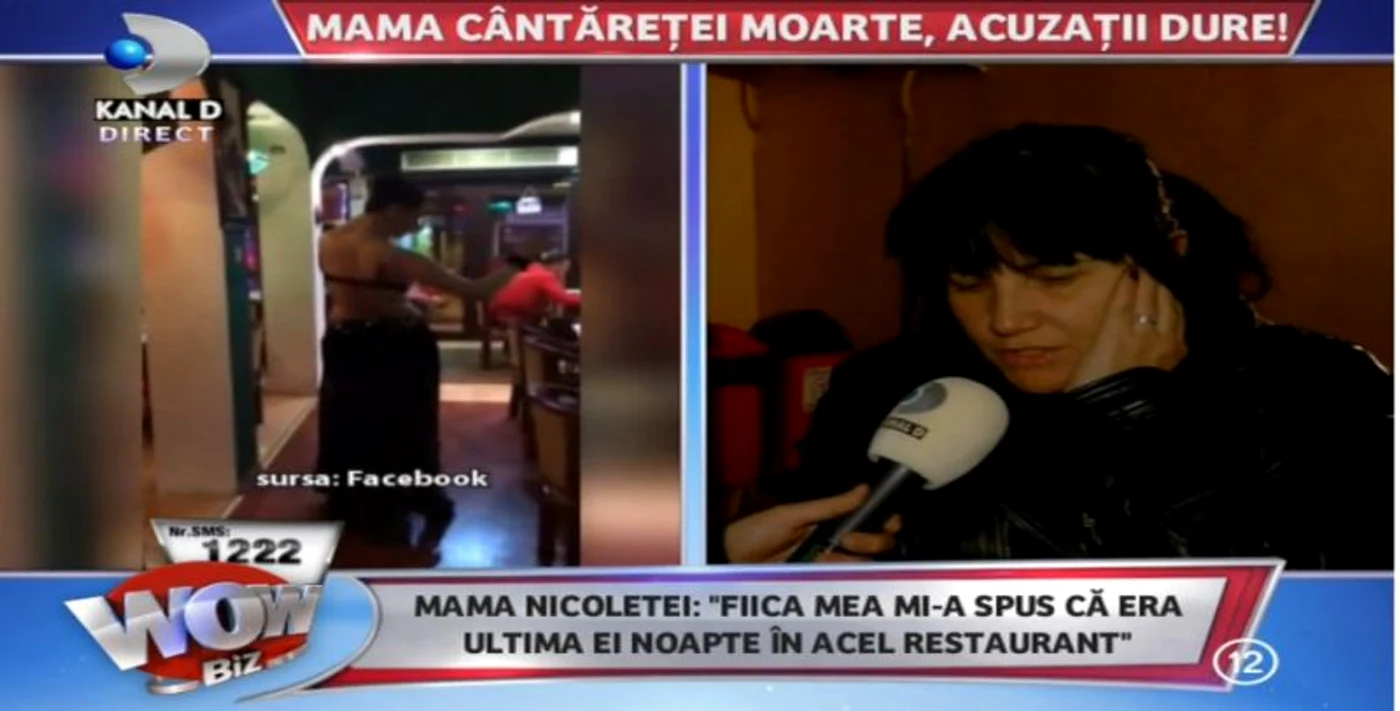 
    Mama cantaretei care a murit in ncendiu  