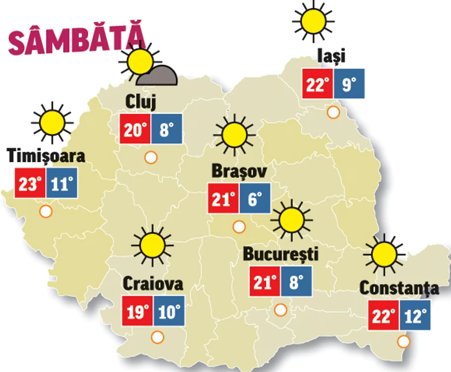 Prognoza meteo 3 octombrie anunță o vreme placuta de toamnă