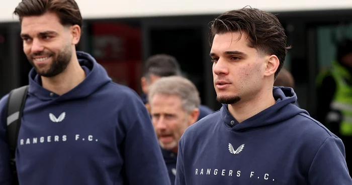 Ianis Hagi, spectator la ultimul meci al echipei sale . Foto Facebook Rangres FC