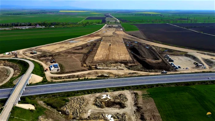 Lucrări pe primul lot al A7, Foto: Facebook API