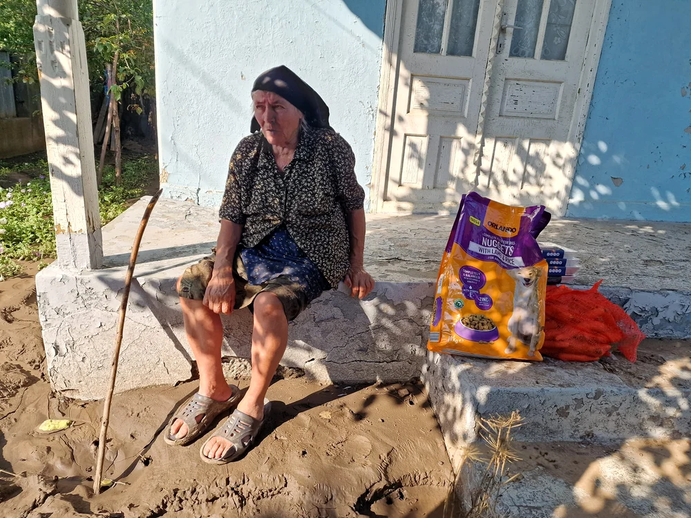 Sinistrată din județul Galați FOTO: FB