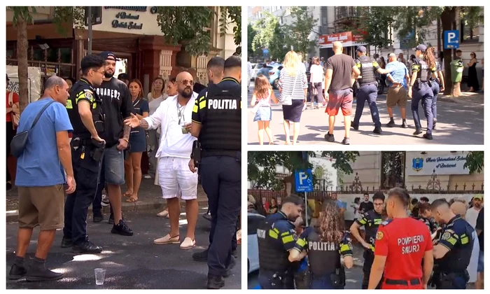 Scandal cu spray lacrimogen la coadă la merdenelele din Piața Amzei