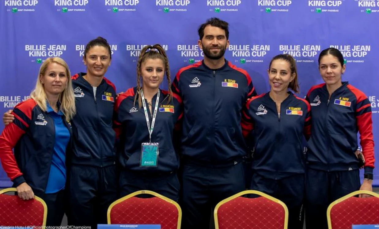 Echipa de Fed Cup a României pentru meciul cu Polonia (FOTO: Cristina Huțu/ FRT)