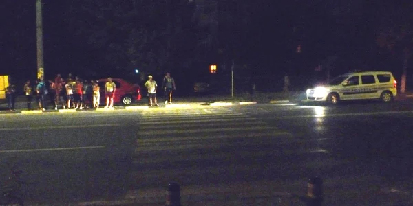 Accidentul s-a produs chiar pe trecerea de pietoni
