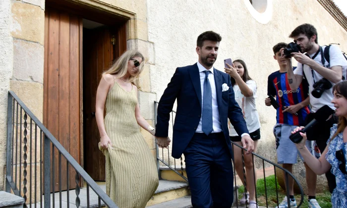 Gerard Pique și Clara Chia la nunta lui Marc Pique, Foto Profimedia (1) jpg