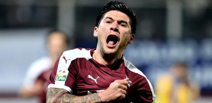 Cristi Săpunaru a marcat golul de 1-1 pentru Rapid. FOTO: Arhiva Adevărul