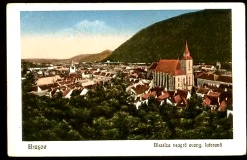 Braşovul vechi văzut de sus. FOTOwww.ebay.com