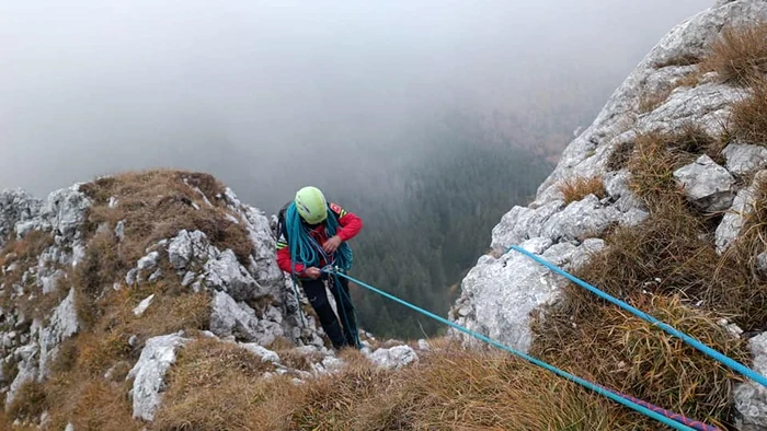 Și salvatorii montani și-au riscat viața. FOTO Salvamont Argeș