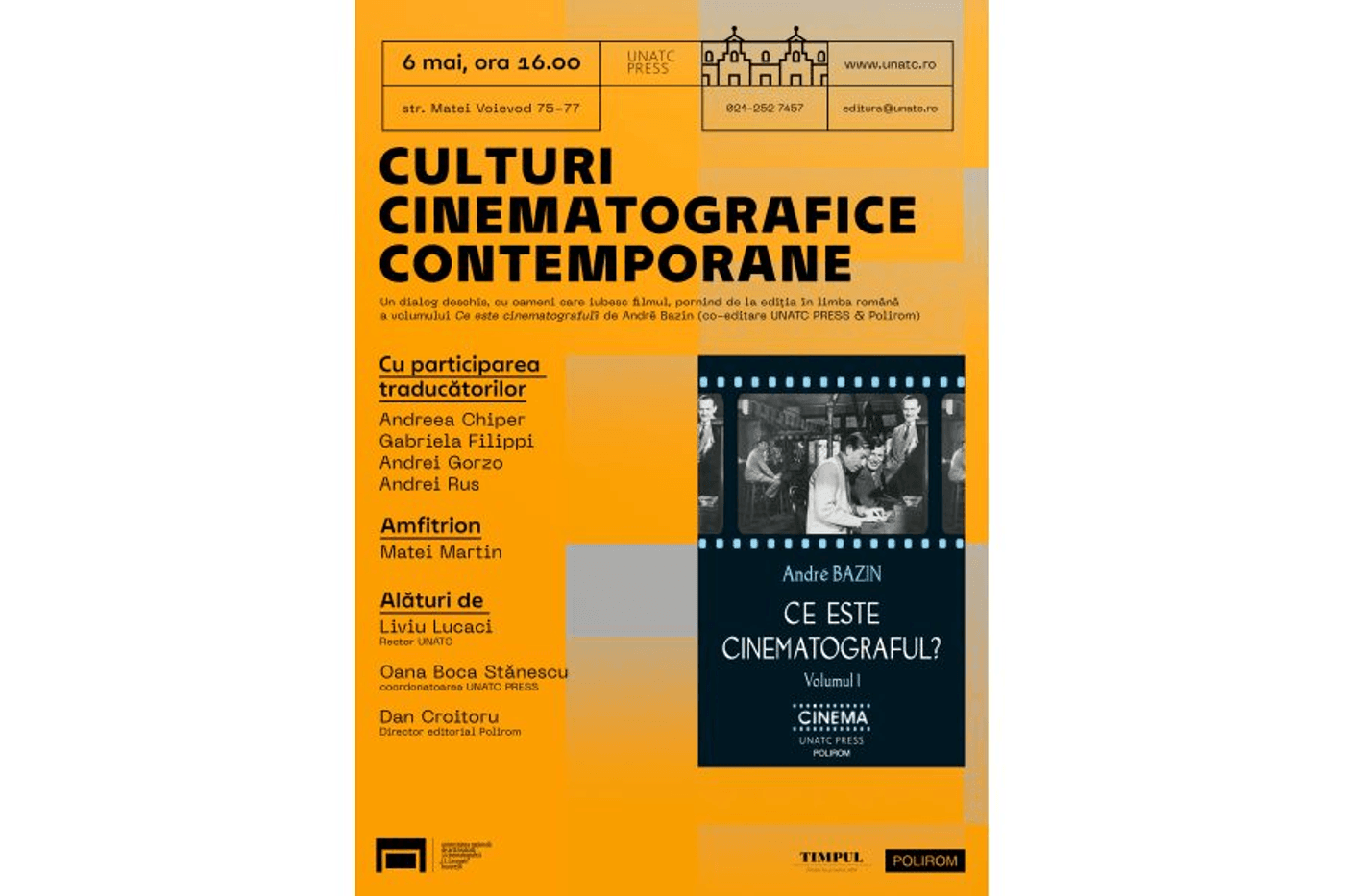 There is a trend Legacy insufficient Culturi cinematografice contemporane”, dezbatere organizată de Editura UNATC PRESS There is a trend Legacy insufficient Culturi cinematografice contemporane”, dezbatere organizată de Editura UNATC PRESS