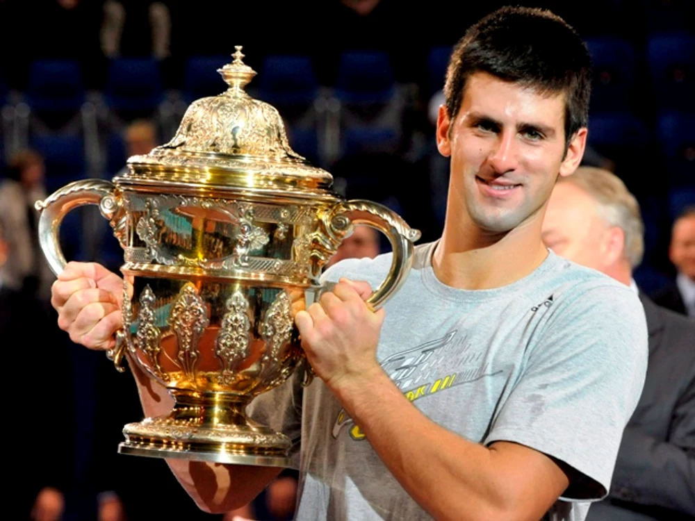 
    Novak Djokovici a castigat trofeul pe care Federer il detinuse timp de trei ani la rand  