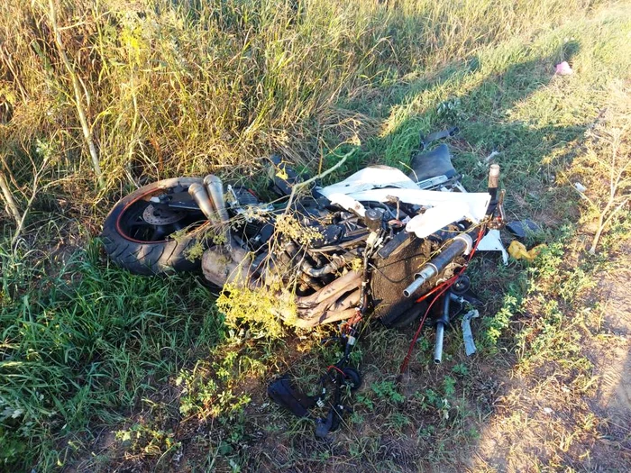 Victimele de pe motocicletâ erau soț și soție FOTO Poliția Neamț