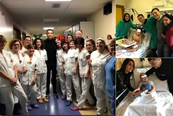 
    Cristiano Ronaldo s-a fotografiat alături de copiii din spitalFoto: Instagram/CristianoRonaldo  